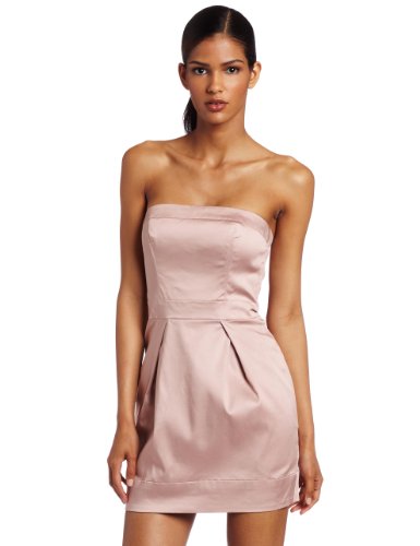 French Connection Women's Caramel Cotton Strapless Dress ( French Connection Night Out dress ) รูปที่ 1