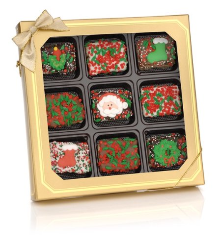Christmas Chocolate Dipped Krispies®- Window Gift Box of 9  รูปที่ 1