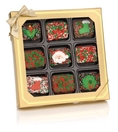 Christmas Chocolate Dipped Krispies®- Window Gift Box of 9 