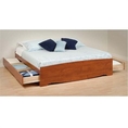 Prepac King Size Platform Storage Bed (Cherry) CBK-8400 