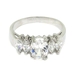 รูปย่อ Classic 5-Stone Engagement Ring w/Brilliant White CZs ( Alljoy ring ) รูปที่3