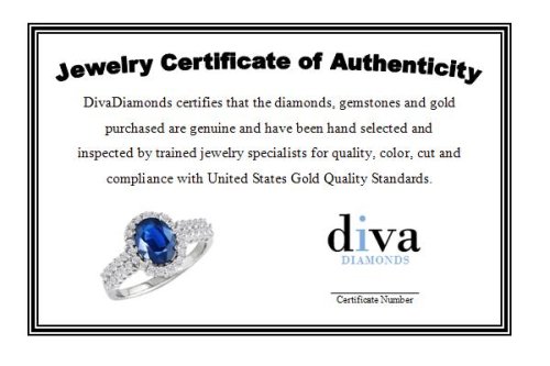 14K White Gold Round Solitaire Diamond Pendant (5/8 ctw, H-I/I1) ( DivaDiamonds pendant ) รูปที่ 3