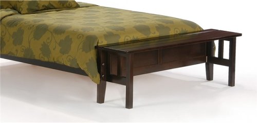 Coriander Queen Platform Bed w/ Dark Chocolate Finish plus 2-Drawer Set (Oak bed) รูปที่ 5