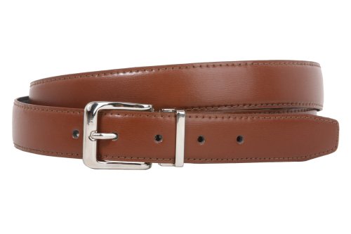 1 1/8 Inch Clamp On Single Loop Silver One Size Fits All Feather Edged Faux Leather Belt  รูปที่ 7