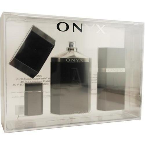 Azzaro Onyx By Azzaro For Men. Set-edt Spray 3.4 OZ & Aftershave 1.7 OZ & Eau De Toilette .23 OZ Mini ( Men's Fragance Set) รูปที่ 1