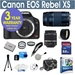 รูปย่อ Review Canon Rebel XS 10.1 Megapixel Digital SLR Camera with Canon EF-S 18-55mm f/3.5-5.6 IS SLR Lens + Canon EF 75-300mm f/4-5.6 III Telephoto Zoom Lens + 2x Telephoto Lens + 8 Gig Memory Card + Camera Bag + 50" Tripod with Case + Shoulder Strap + Screen Protectors + 5 Pc Maintence Kit + Corel MediaOne Editing Software + 2 UV Filters + 1 CPL Filter + 3 Year Celltime Warranty Repair Package รูปที่1