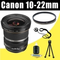 Canon EF-S 10-22mm f/3.5-4.5 USM Ultra- Wide SLR Lens for Canon EOS T3i, T2i, T1i, T3, 5D Mark II, 60D, 7D Digital SLR Cameras DavisMAX UV Bundle ( Canon Len )