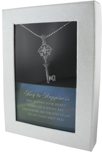 The Key to Happiness Ornate Sparkling Key Pendant with Austrian Crystal ( Creative Ventures Jewelry pendant ) รูปที่ 4