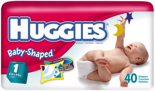 Huggies Ultratrim Unisex Diapers, Size 1 Fits 8-14 lbs, 40 ct ( Baby Diaper Huggies ) รูปที่ 1