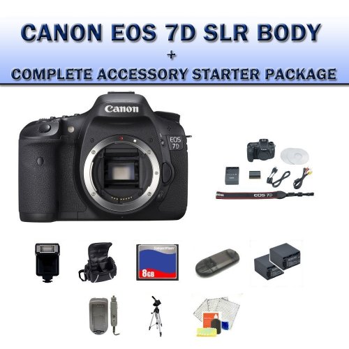 Review Canon EOS 7D Digital SLR Camera Body + Complete Accessory Starter Package รูปที่ 1