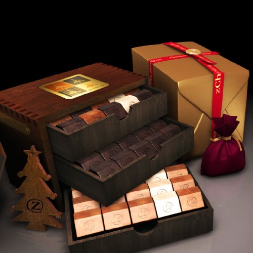 45 pcs Deluxe Mahogany Chocolate Box With Complementary Customization Options ( zChocolat Chocolate Gifts ) รูปที่ 1