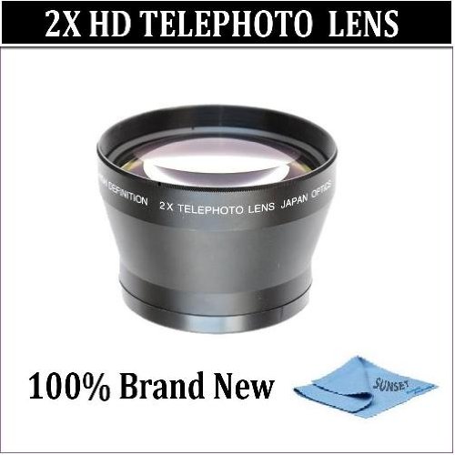 2x Telephoto Lens for the Nikon D3000 D5000 D5100 Digital Slr Cameras.this Lens Will Attach Directly to the Following Nikon Lenses 18-55mm, 55-200mm, 50mm. ( Digital Len ) รูปที่ 1
