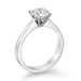 รูปย่อ 1/2 ct. Round Diamond Solitaire Engagement Ring in 14k White Gold - Free Resize ( Outlet - Natural Diamond Store ring ) รูปที่2