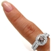 รูปย่อ 1.23ct Round Chocolate Brown Diamond Engagement Ring Wedding Band Set ( Front Jewelers ring ) รูปที่5