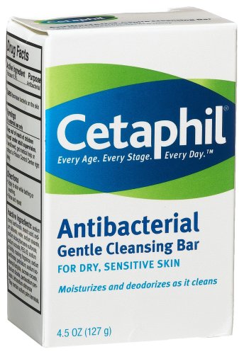 Cetaphil Antibacterial Gentle Cleansing Bar, 4.5-Ounce Bar (Pack of 6) ( Cleansers  ) รูปที่ 1