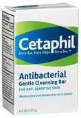 Cetaphil Antibacterial Gentle Cleansing Bar, 4.5-Ounce Bar (Pack of 6) ( Cleansers  )