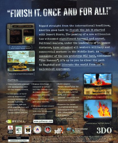 Gulf War: Operation Desert Hammer Game Shooter [Pc CD-ROM] รูปที่ 3