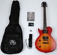 Callisto 1K CS Left Handed Guitar Package w/Amp, Strap, Cord, Carry Bag and Instructional DVD ( SX guitar Kits ) )