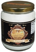 16-oz glass - Gold Label Organic Virgin Coconut Oil - 1 pint ( Coconut oil Tropical Traditions )