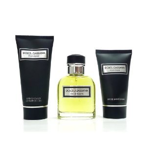 Dolce & Gabbana Pour Homme Gift Set 3 Pcs Includes 2.5 Oz Edt Spray , 1.7 Oz After Shave Balm , 1.7 Oz Shampoo Gel ( Men's Fragance Set) รูปที่ 1