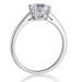 รูปย่อ Sterling Silver Round Cubic Zirconia CZ Solitaire Ring - Women's Engagement Wedding Ring ( BERRICLE ring ) รูปที่3