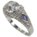 รูปย่อ Antique Diamond Sapphire Ring ( Da'Carli ring ) รูปที่2