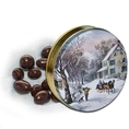3 lb Raisins Covered in Dark Chocolate Tin - Currier & Ives ( Catoctin Kettle Korn Chocolate & Fruit )