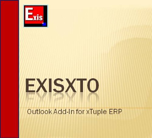 ExisXto, a Microsoft Outlook plugin (add in) for xTuple CRM   รูปที่ 1