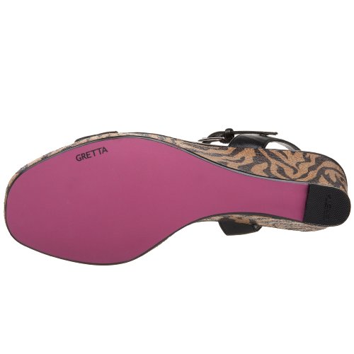 Gretta Women's Glam T-Strap Wedge Sandal รูปที่ 5