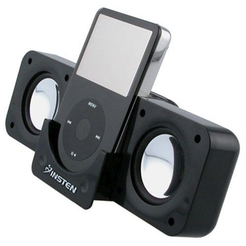 Apple iPod Nano 6G New Black Travel Size Folding Foldable Multimedia Stereo Speaker ( iPod Computer Speaker ) รูปที่ 3