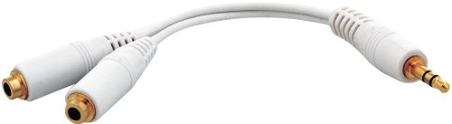 CTA Digital 3.5-mm Headphone Splitter for iPod and MP3 Players (White) ( CTA Digital Ear Bud Headphone ) รูปที่ 1