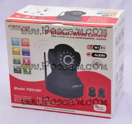 กล้องวงจรปิด Wireless IP Camera foscam FI8918W รุ่นใหม่ ไร้สาย หมุนกล้องแนวนอน แนวตั้งได้ รูปที่ 1