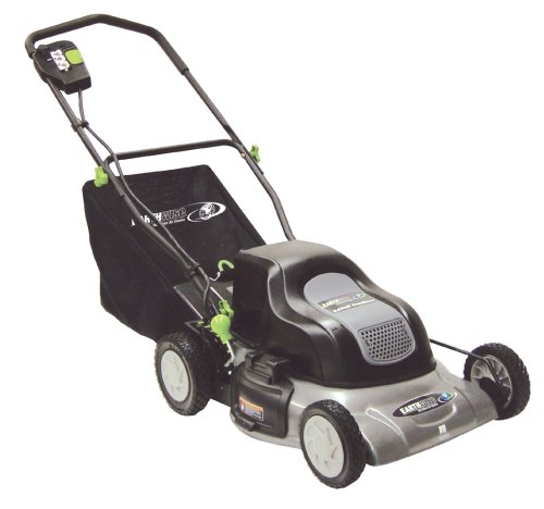 Earthwise 60020 20-Inch 24 Volt Cordless Electric 3-in-1 Lawn Mower with Grass Bag รูปที่ 1