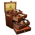 60 pcs Deluxe Brown 3-Drawer Mahogany Chocolate Box ( zChocolat Chocolate Gifts )