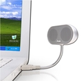 JLab USB Laptop Speakers - Portable, Compact, Travel Notebook Speaker for PC and Mac - B-Flex Hi-Fi Stereo USB Laptop Speaker - Titanium Silver ( JLAB Computer Speaker )