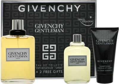 Givenchy Gentleman by Givenchy for Men 3 Piece Set Includes: 3.3 oz Eau de Toilette Spray + 2.0 oz After Shave Pour (Glass Bottle) + 1.7 oz All over Shampoo ( Men's Fragance Set) รูปที่ 1