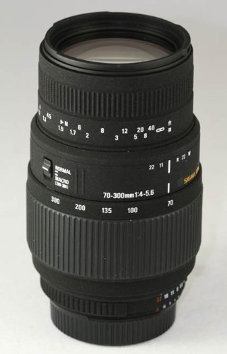 Sigma AF Zoom 70-300mm f / 4.0-5.6 DG Macro Motorized Lens With 2X Auto focus Tele-Converter (140-600mm) , Set of 3 Filters , Case , Cleaning kit , Cap Holder , Lens Hood , Two Years Extended warranty For Nikon D40 D40X D50 D60 D70 D80 D90 D100 D200 D300 D3000 D5000 D300S (works with auto focus) ( Sigma Len ) รูปที่ 3