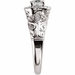 รูปย่อ 14K White Gold Vintage Style Semi-Mount Diamond Engagement Ring (Center stone is not included) ( Jewelry Days ring ) รูปที่3
