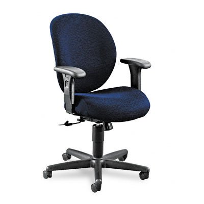 HON 7624BW90T Unanimous 24-Hour Task Series Mid-Back Swivel and Tilt Chair, Navy Blue Fabric (Blue) รูปที่ 3