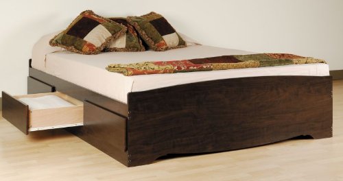 Full Size Espresso Platform Bed  รูปที่ 1