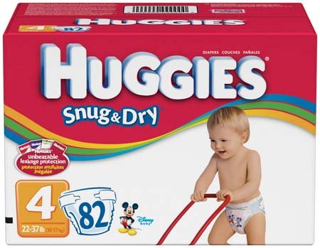 Huggies Diapers Snug & Dry Size 4 ( Baby Diaper Huggies ) รูปที่ 1