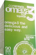 Coromega  Omega-3 Fish Oil, Lemon Lime, 90 ct ( Coromega Omega 3 )