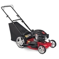 Yard Machines 11A-B24A000 21-Inch 158cc Briggs & Stratton 550 Series Mulch/Side Discharge/Bagging Gas Powered Push Lawn Mower with High Rear Wheels