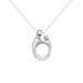 รูปย่อ Sterling Silver Polished Oval Mother and Child Pendant, 18" ( Amazon.com Collection pendant ) รูปที่1