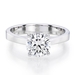 รูปย่อ 1/2 ct. Round Diamond Solitaire Engagement Ring in 14k White Gold - Free Resize ( Outlet - Natural Diamond Store ring ) รูปที่3