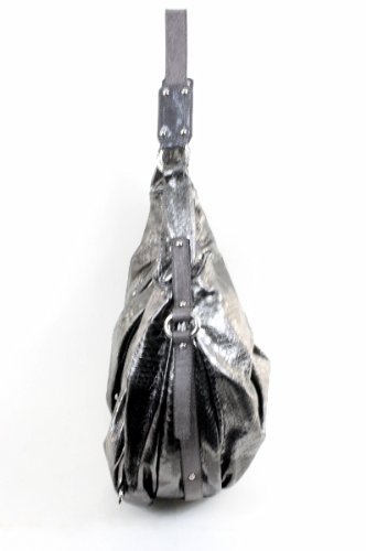 Guess Eye Catching Pewter Hobo Handbag Ladies Polyester Handbags ( GUESS Hobo bag  ) รูปที่ 4