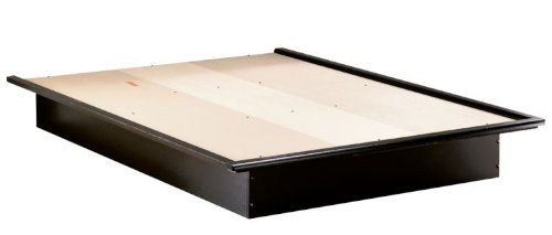 Queen Size Black Finish Platform Bed  รูปที่ 1