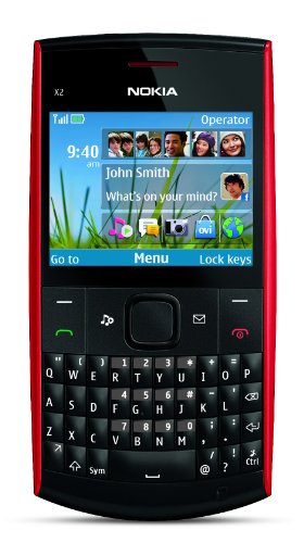 Nokia X2-01 Unlocked GSM Phone-U.S. Version with Warranty (Black/Red) ( Nokia Mobile ) รูปที่ 1