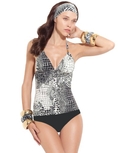 Swimsuit Profile By Gottex Women's Confetti Haltini (Type Two Piece)