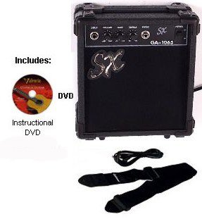 Callisto 1K CS Left Handed Guitar Package w/Amp, Strap, Cord, Carry Bag and Instructional DVD ( SX guitar Kits ) ) รูปที่ 3